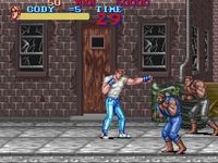 une photo d'Ã©cran de Final Fight sur Nintendo Super Nes